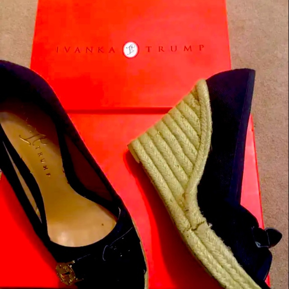 Navy Wedge Shoe